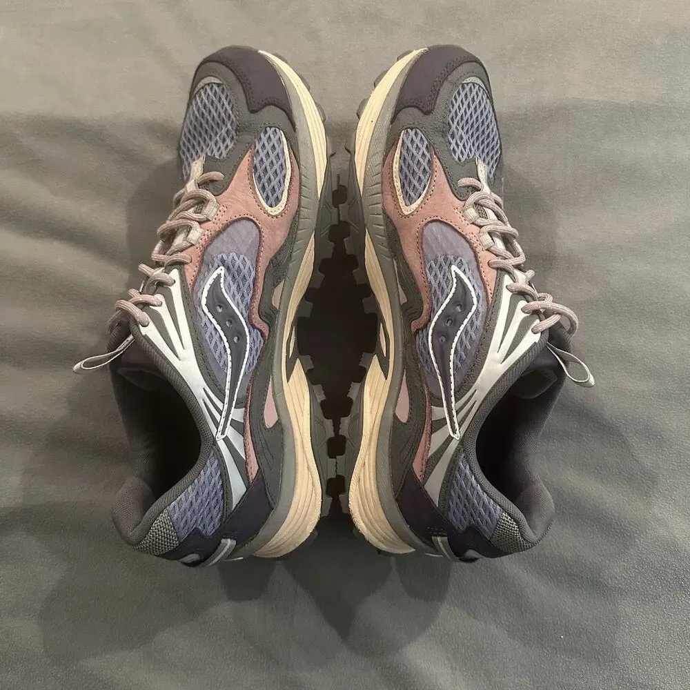 Saucony Grid Aura X Sneakers Mens 12 Blue Mulch S70902-1 Running Hiking Chunky